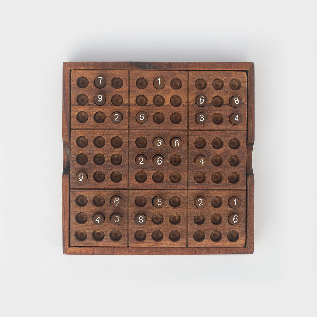 Wooden Sudoku Board Game