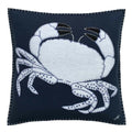 Jan Constantine Navy Blue Crab Cushion