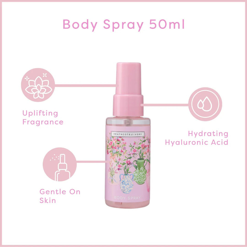 Sweet Pea Refresher Essentials (Body Wash 50ml, Body Cream 50mls and Body Spray 50mals)