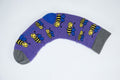 Doris and Dude Purple Bees Socks UK 3 to 7