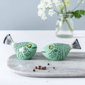 Green Fish Salt and Pepper Shakers | Hannah Turner