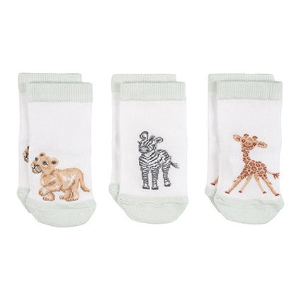 'Little Savannah" Baby Socks (0-6m)