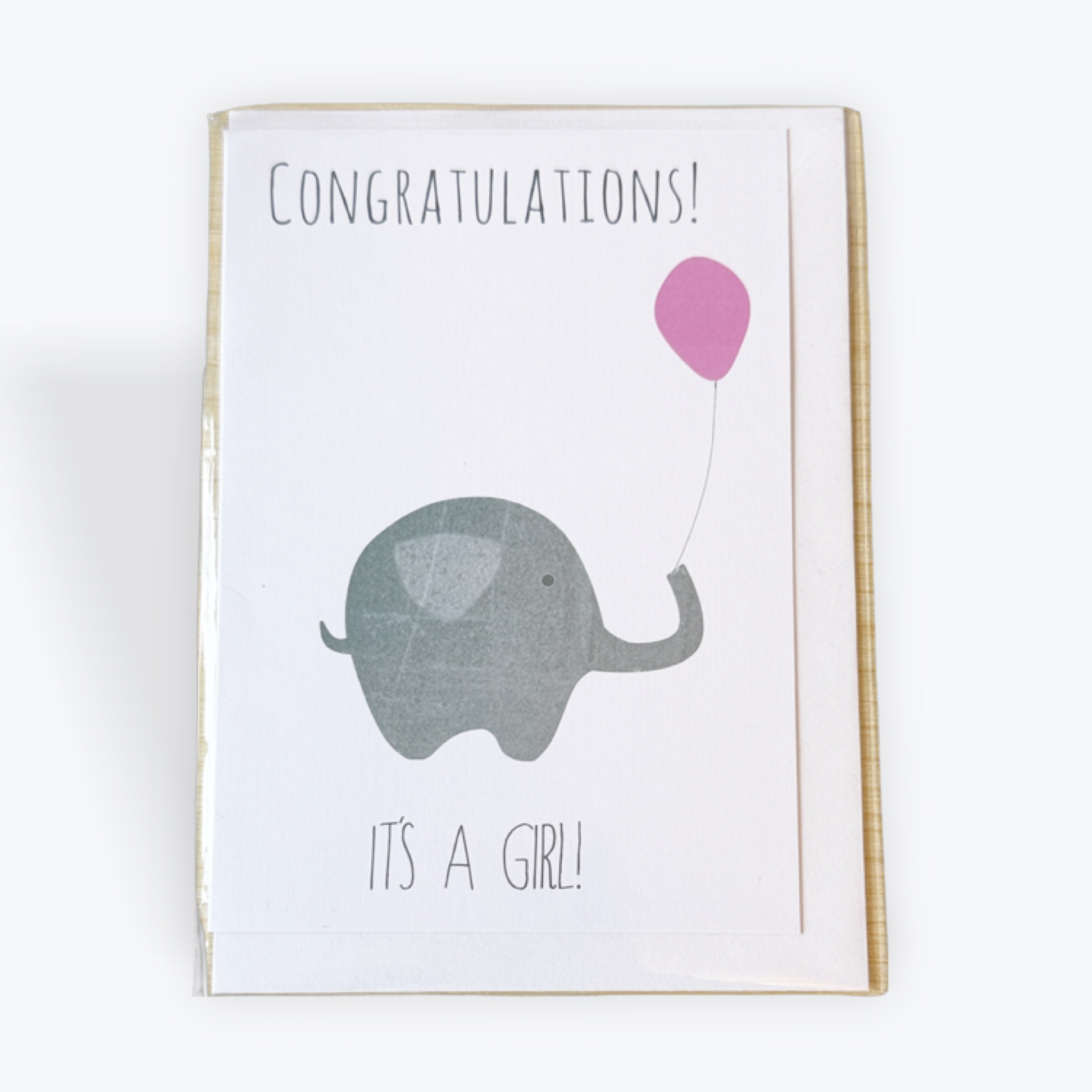 Congratulations It Is A Girl Card