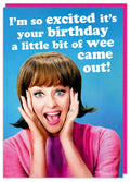 Excited Birthday Card