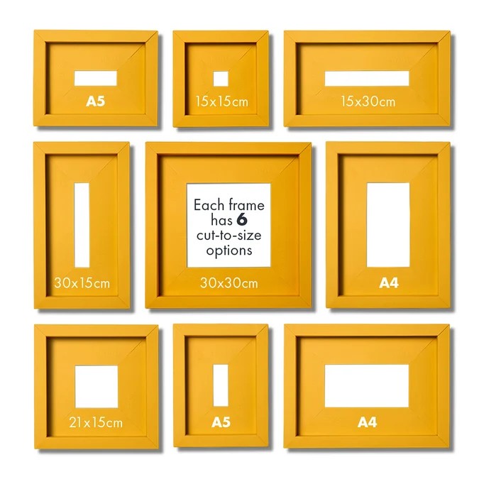 Pop-Up Picture Frame - Customisable Cut-to-Size Wall Frame |15-30cm - Silver