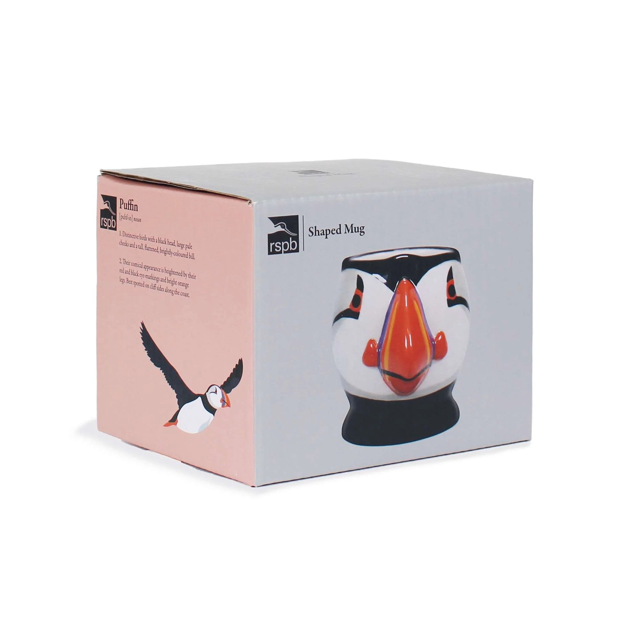 Mug Shaped Boxed (450ml) - RSPB (Puffin Birds)