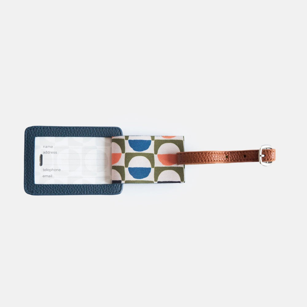 Navy / Black Luggage Tag - Caroline Gardner