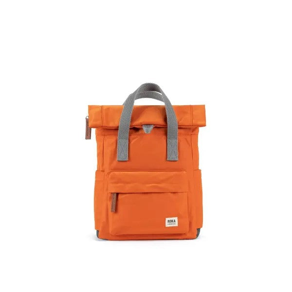 Roka Canfield Small Backpack in Burnt Orange Nylon