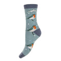 Gemjar Robin Red Breast Wool Blend Socks UK 4-7