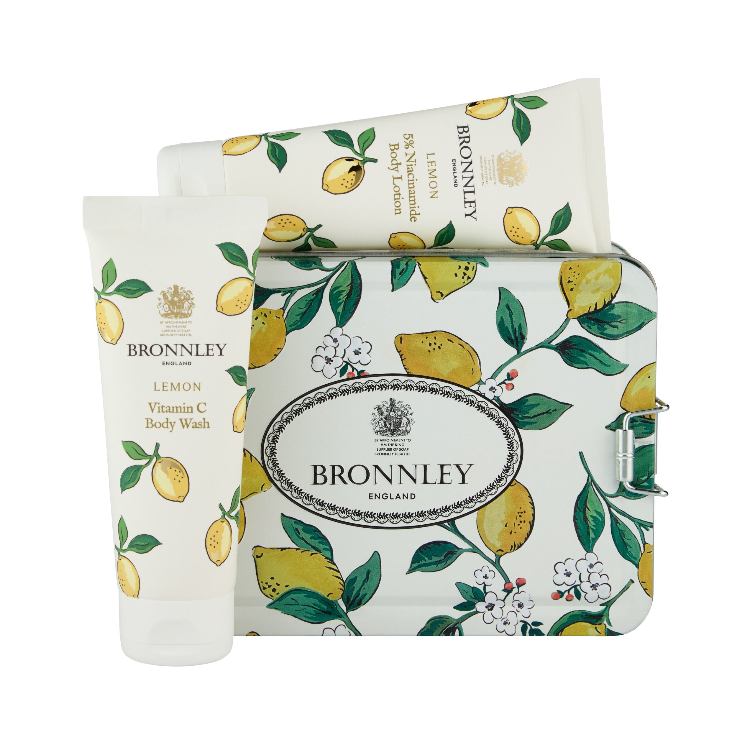 Bronnley Lemon Edition Tin - Body Wash & Body Lotion