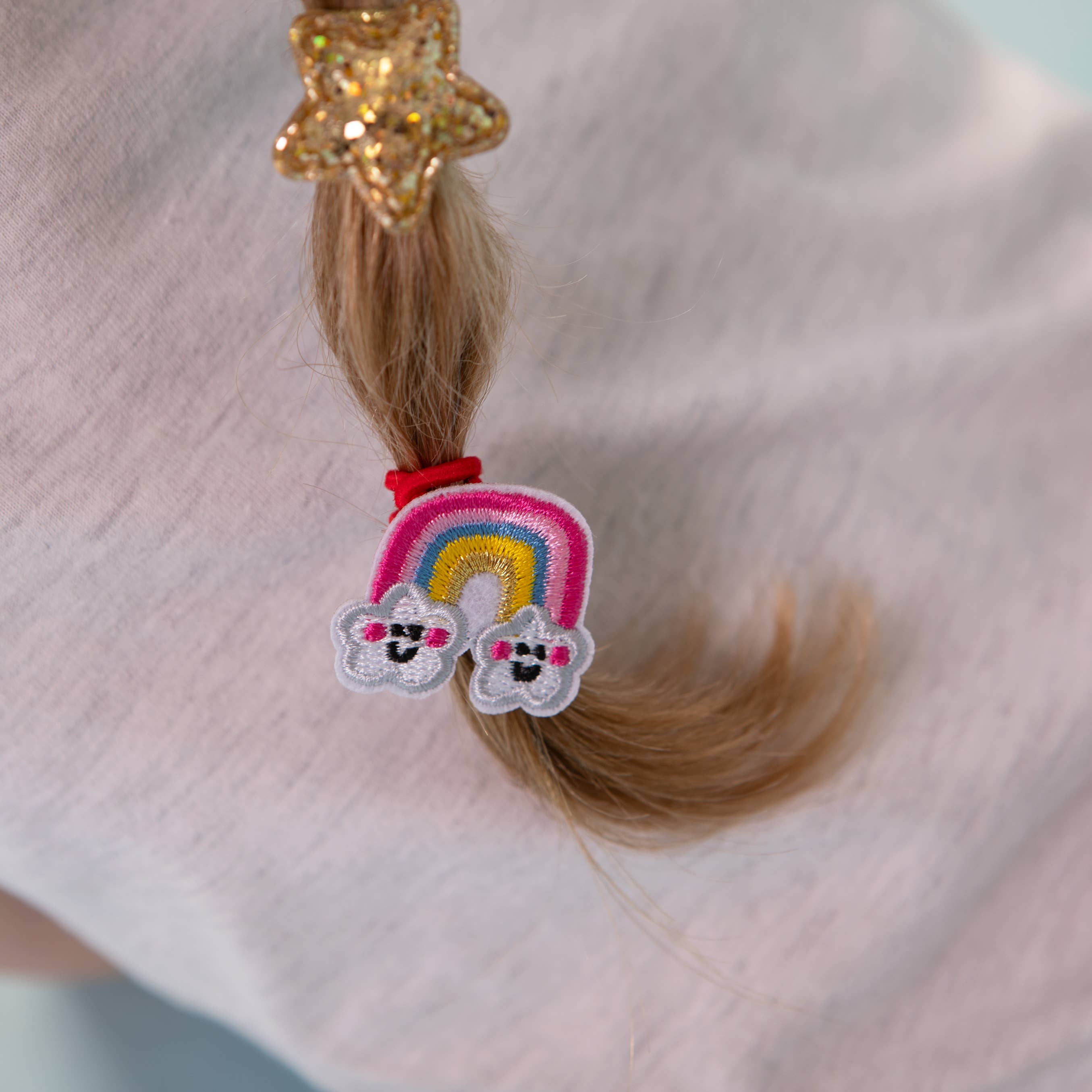 Kid’s Hair Elastics - Unicorn/Rainbow (Set of 4)