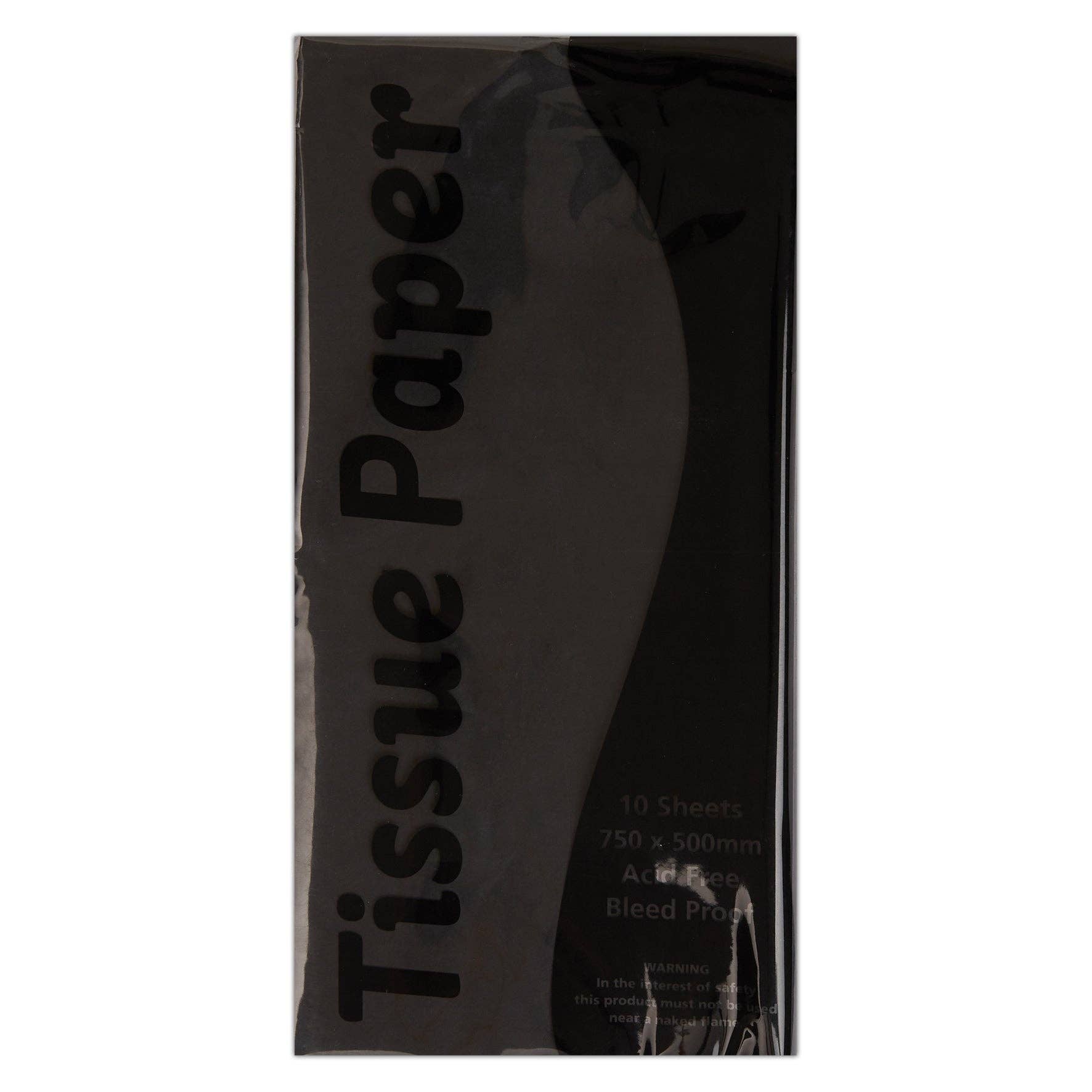 Stephens Tissue Black 750 x 500mm 10 Sheets