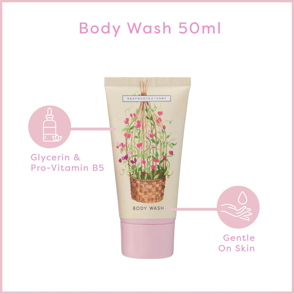 Sweet Pea Refresher Essentials (Body Wash 50ml, Body Cream 50mls and Body Spray 50mals)