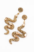 Gold Snake Earrings