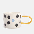 Caroline Gardner Blue Accent Dotty Ceramic Mug