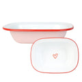 Heart Pink Oven Enamel Dish - 20cm