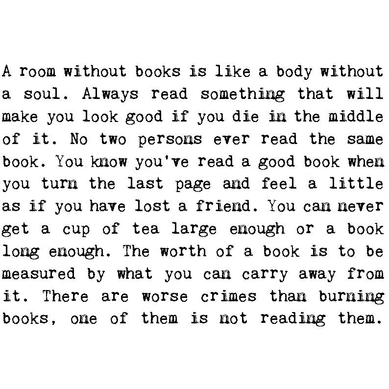 Book Lover Quote Card