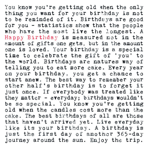 Birthday Card With Funny Quotes