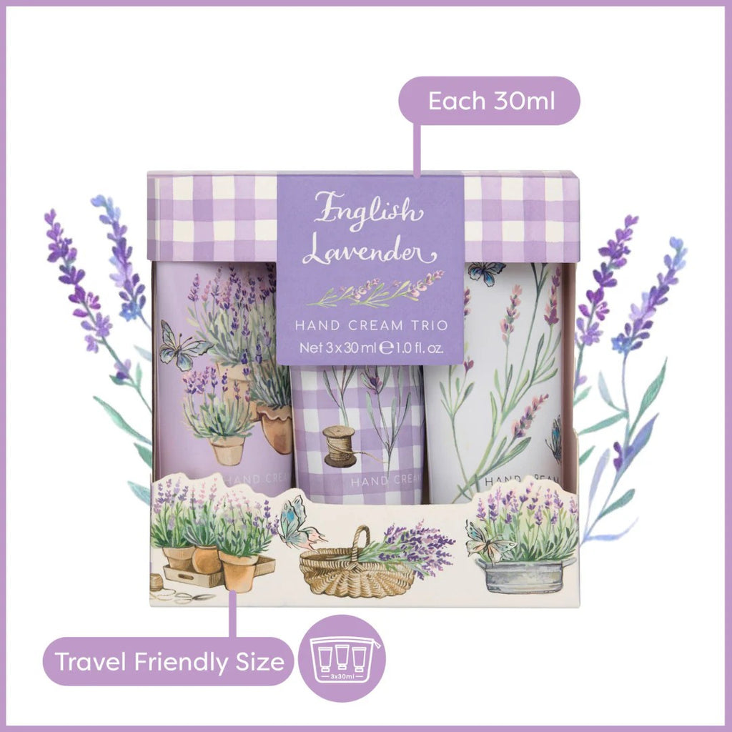 English Lavender Hand Cream Trio