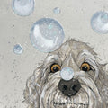 Bubbles Dog Card