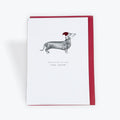 Dachshund Through the Snow Card